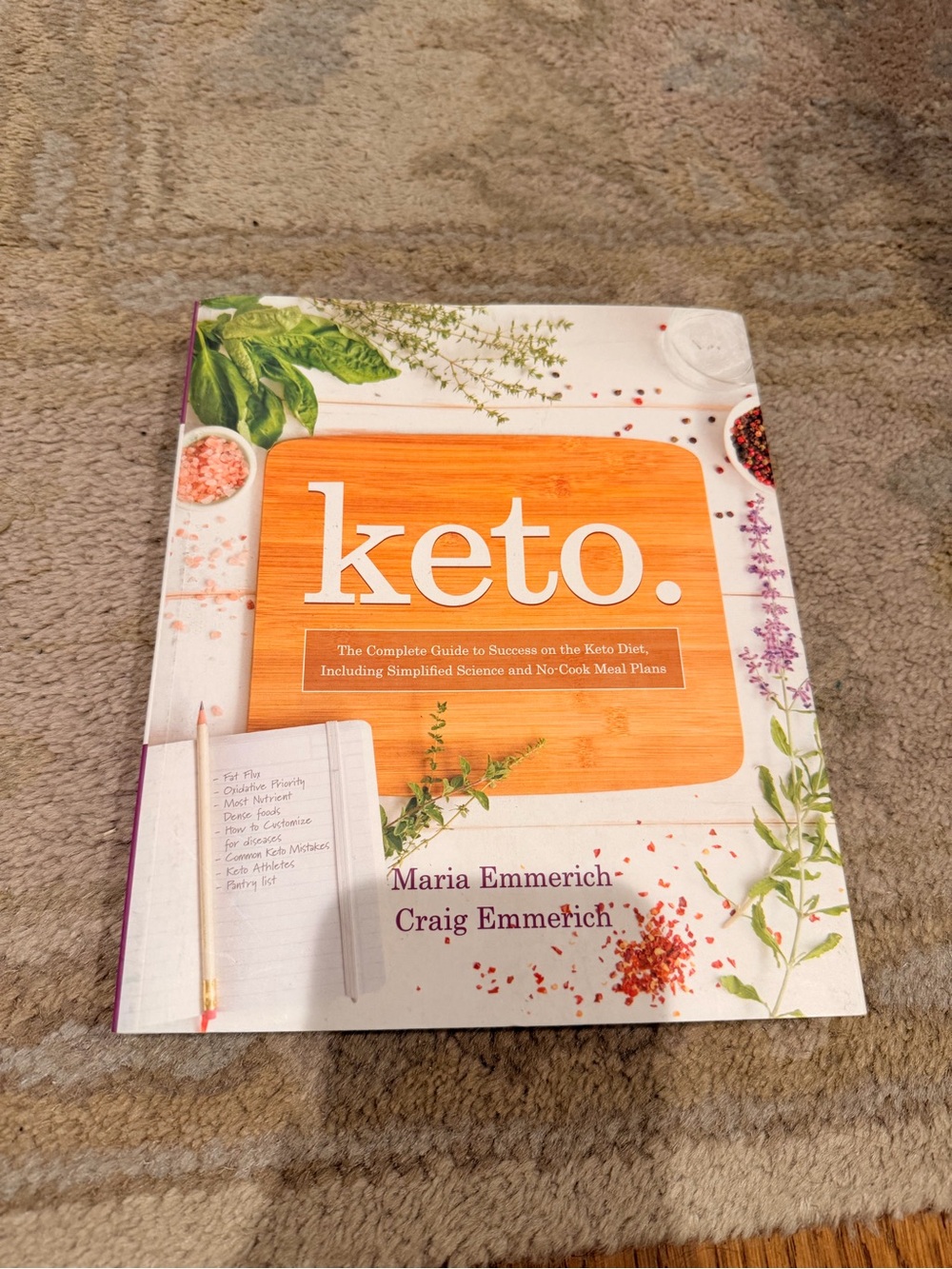 Keto.: Essential Orange-Cover Cookbook by Maria & Craig Emmerich